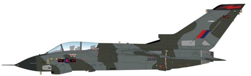 Tornado GR.1 ZA585, No. 617 Sqn. “Dambusters”, RAF, 1:72, Hobby Master 