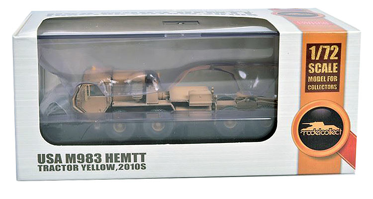 Truck USA M983 Hemtt Tractor yellow, 2010s, U.S. Army, 1:72, Modelcollect 