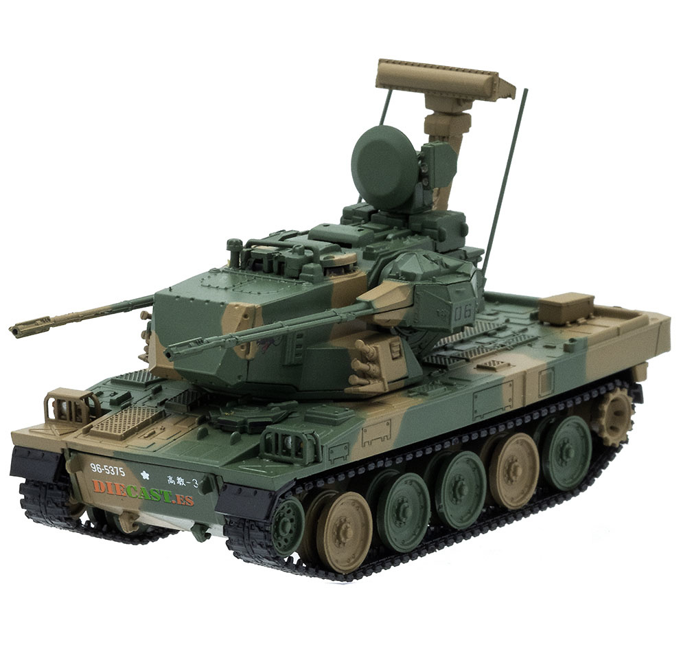 Type 87, Self-propelled Anti-aircraft, JGSDF, Japan, 1:72, DeAgostini 