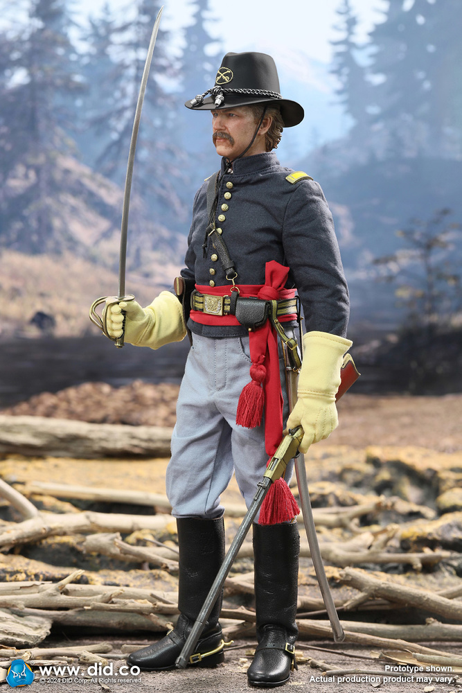 U.S. Civil War Union Army Lieutenant - John Dunbar + Civil War Brown War Horse, 1:6, Did 