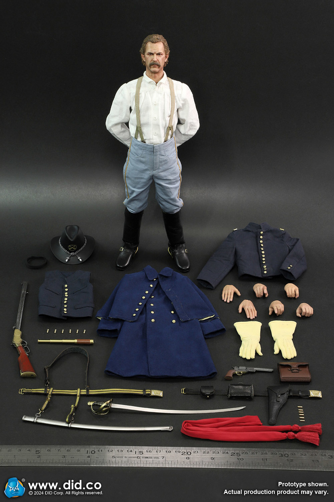 U.S. Civil War Union Army Lieutenant - John Dunbar + Civil War Brown War Horse, 1:6, Did 