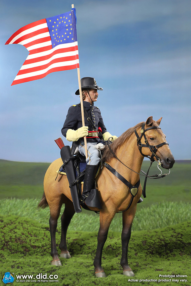 U.S. Civil War Union Army Lieutenant - John Dunbar + Civil War Brown War Horse, 1:6, Did 