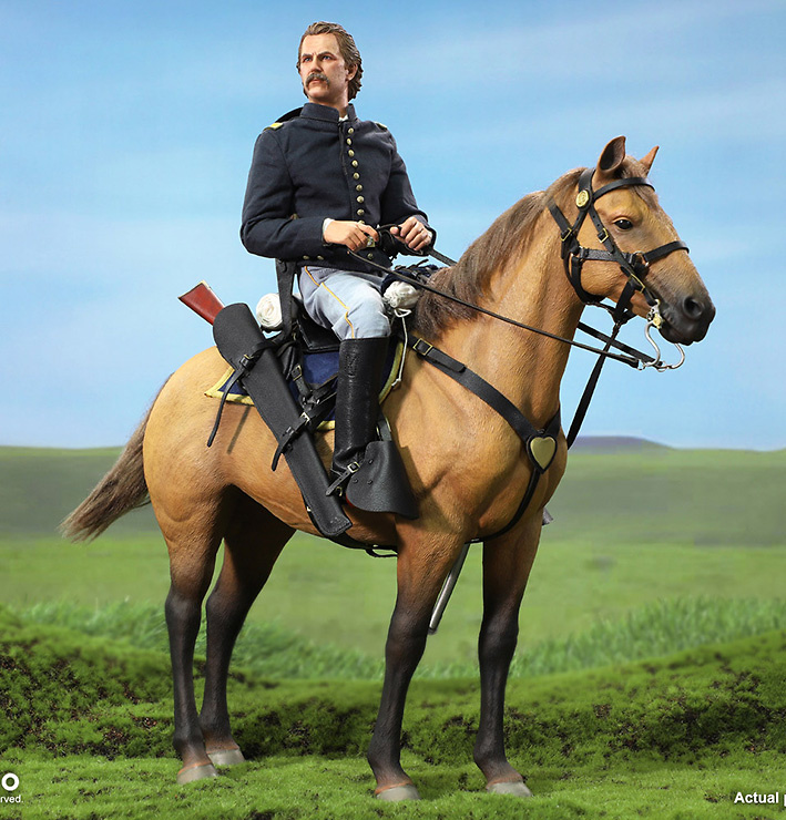 U.S. Civil War Union Army Lieutenant - John Dunbar + Civil War Brown War Horse, 1:6, Did 