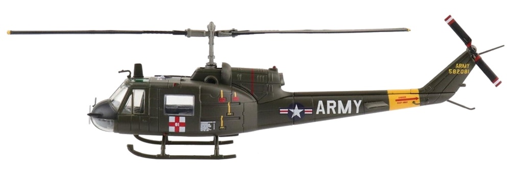 UH-1 Huey HH1015 UH-1B Iroquois, 57th Medical Detachment, US Army, 1960s, 1:72, Hobby Master 