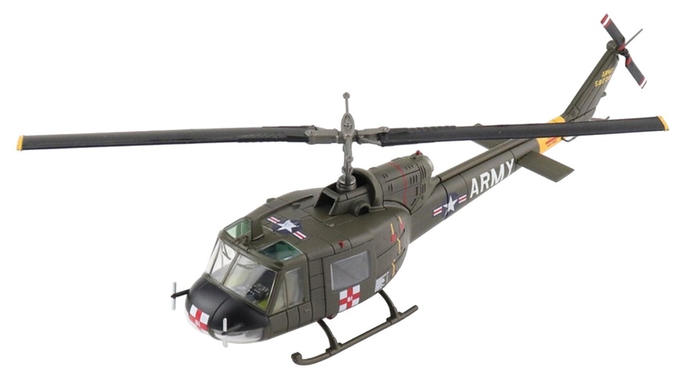 UH-1 Huey HH1015 UH-1B Iroquois, 57th Medical Detachment, US Army, 1960s, 1:72, Hobby Master 