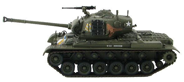 US M46 Patton Medium Tank 64th Tank Battalion, Imjin River, Spring 1951, 1:72, Hobby Master 