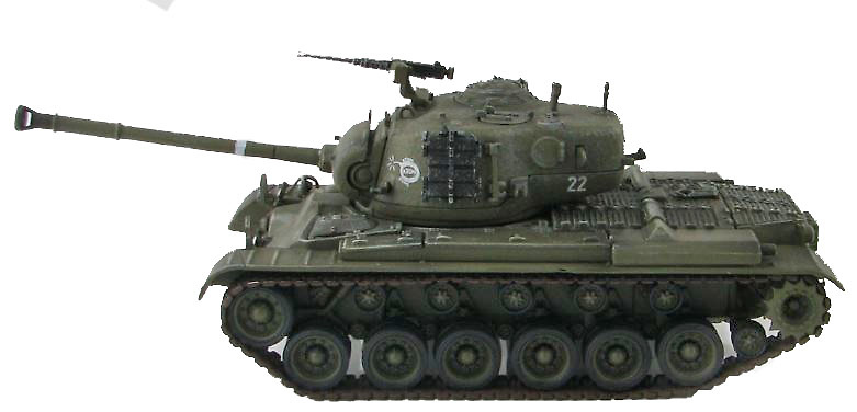 US M46 Patton Medium Tank 7th Infantry Division, 31st Infantry Rgt., Tank Company, 1951, 1:72, Hobby Master 