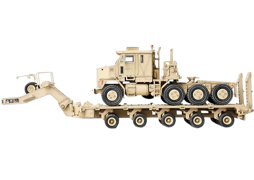 US Oshkosh M1070 Tank Transporter with M1000 Trailer – Desert Camouflage, 1:72, Panzerkampf 