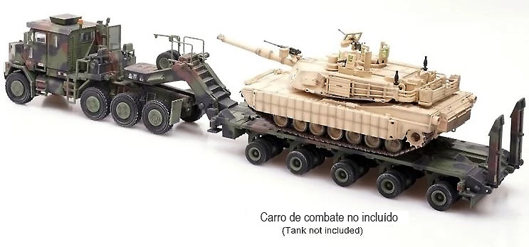 US Oshkosh M1070 Tank Transporter with M1000 Trailer – Green Camouflage, 1:72, Panzerkampf 