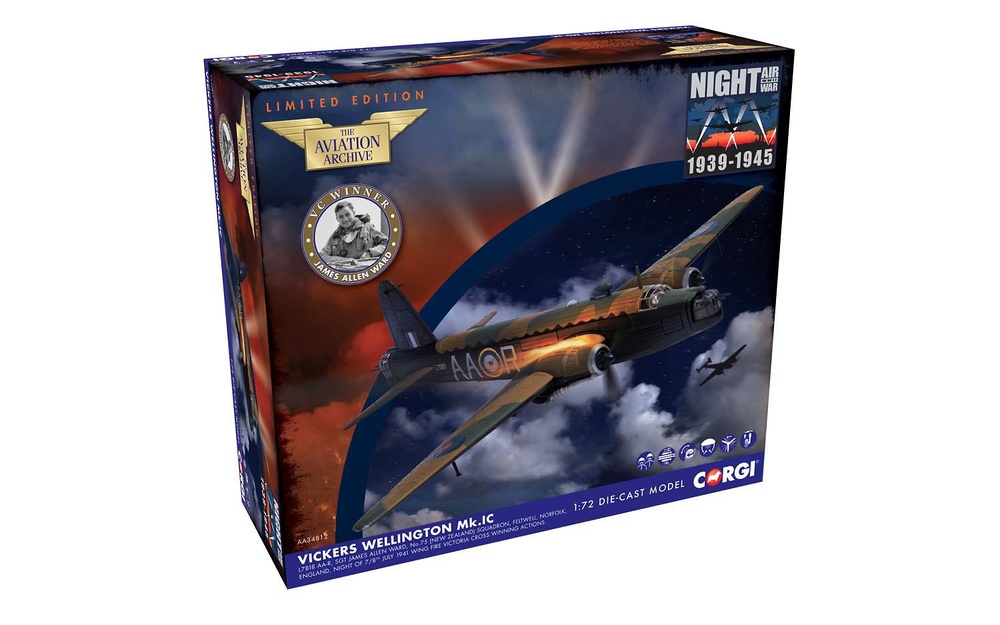 Vickers Wellington Mk.IC L7818 AA-R, Sgt James Allen Ward, No.75 Squadron, July 1941, 1:72, Corgi 