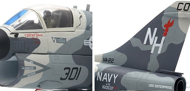 Vought A-7E Corsair II, USN VA-22 Fighting Redcocks, NH301, Operation Praying Mantis, 1988, 1:72, JC Wings 