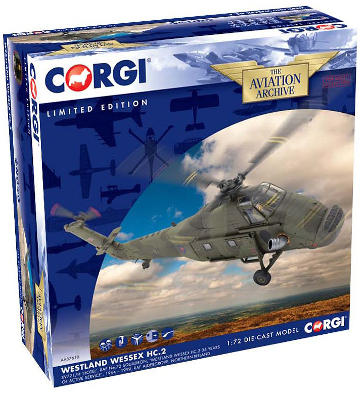 Westland Wessex HC.2, XV721/H ‘Hotel’, RAF No.72 Squadron, 1:72, Corgi 