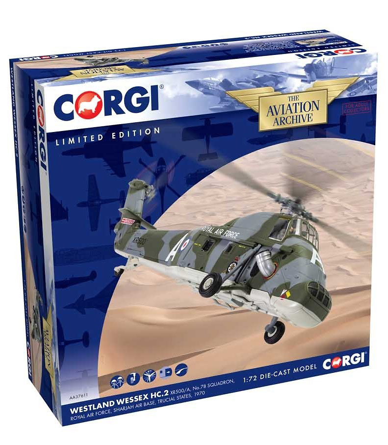 Westland Wessex HC.2 XR500/A, RAF No.78 Squadron, Sharjah, Trucial States, 1970, 1:72, Corgi 