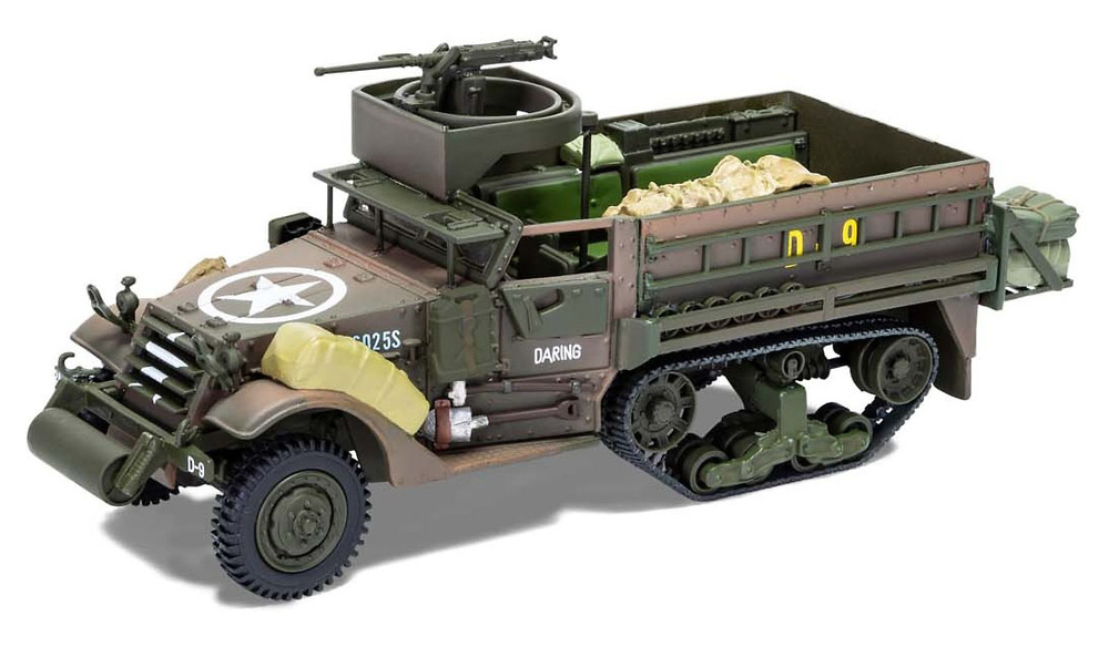 White M3A1 Half Track, 'DARING', D Company, Cantigny, France, 31st August 1944, 1:50, Corgi 