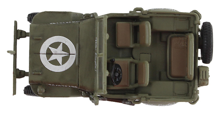 Willys Jeep, US Army, General George Patton, 1945, 1:72, Hobby Master 