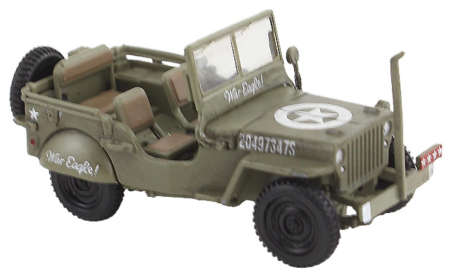 Willys Jeep, US Army, General George Patton, 1945, 1:72, Hobby Master 