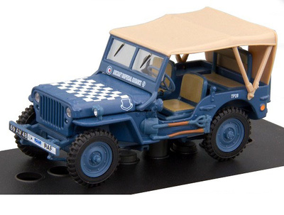 1/4 Ton Military Vehicle, Soft Top "Aircraft Dispersal Guidance", 1:43, Cararama