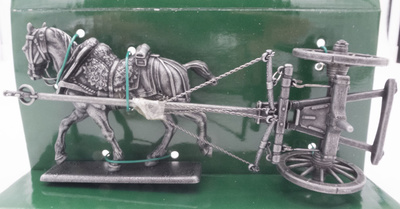 Carriage Field Cannon (12 Pounds), Gribeauval System, Horse Draft, 1:24, Atlas Editions