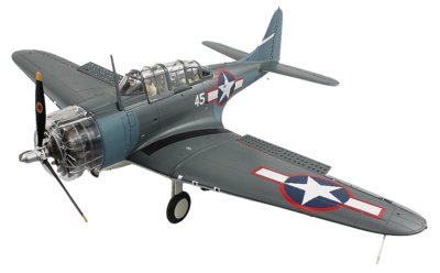 Douglas SBD-2 Dauntless US Navy White 45, VB-16, USS Lexington, 1943, 1:32, Hobby Master