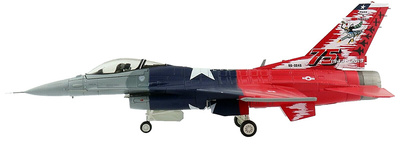 F-16C Fighting Falcon, "75th Anniversary Scheme" 457th FS, November 2020, 1:72, Hobby Master