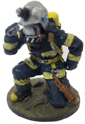 Firefighter with fireproof suit, Japan, 2004, 1:30, Del Prado