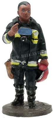 Firefighterwith flame-retardant suit, Barcelona, 2002, 1:30, Del Prado