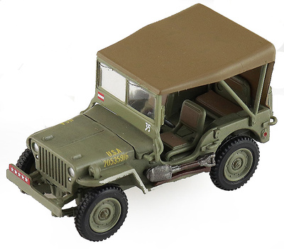 Jeep Willys,US Army, Gen. Douglas MacArthur, Leyte, Philippines, 1945, 1:72, Hobby Master