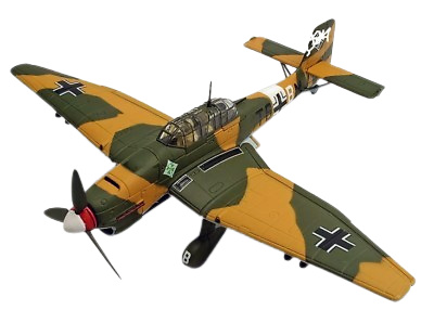 Junkers Ju 87B Stuka, Luftwaffe 4./StG, Tmimi, Cirenaica, 1941, 1:72, Corgi