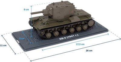 KV-2, Kliment Voroshílov (KB-2), USSR, 1941, 1/43, Atlas