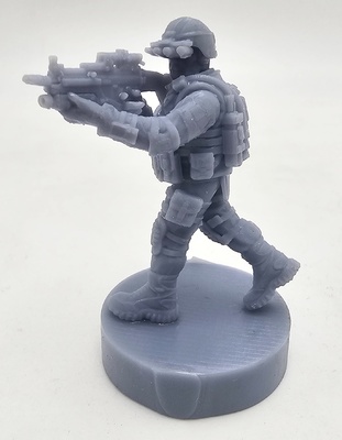 Modern American Soldier, resin, 3D