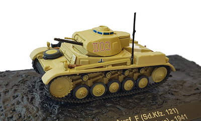 Pz.Kpfw II Ausf.F (Sd.Kfz.121) 21.Pz.Div., Gambur, Libya, 1941, 1:72, Altaya