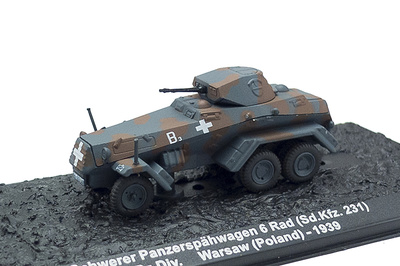 Schwerer Panzerspähwagen 6 Rad (Sd.Kfz. 231), Poland, 1939, 1:72, Altaya