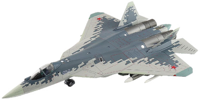 Su-57 Felon, Russian Air Force, Blue 054, Zhuhai Air Show, China, 2024, 1:72, Hobby Master