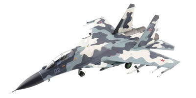 Sukhoi Su-30MK Flanker-C, Blue 02, Fuerza Aérea Rusa, Moscow 2009, 1:72, Hobby Master