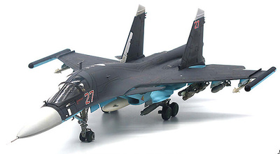 Sukhoi Su34 Fullback Russian Air Force, 27 red, Khmeimim A.B., Siria, 2015, 1:72, JC Wings