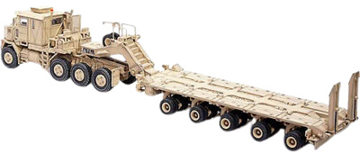 US Oshkosh M1070 Tank Transporter with M1000 Trailer – Desert Camouflage, 1:72, Panzerkampf