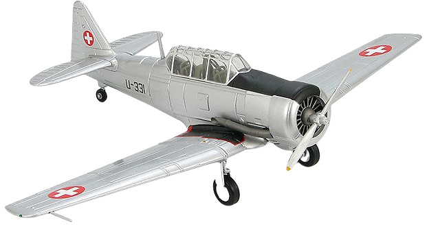 AT-16 Harvard U-331, Swiss Air Force, años 60, 1:72, Hobby Master 