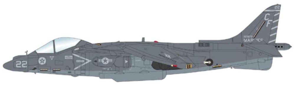 AV-8B Harrier II, VMA-211 Wake Island Avengers, Yuma, 2013, 1:72, Hobby Master 