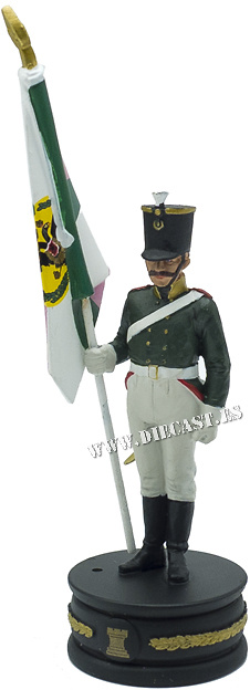 Abanderado del Regimiento «Vieille-Ingrie», Ejército Ruso, 1:24, Altaya 