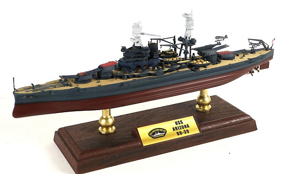 Acorazado USS Arizona BB-39, Pearl Harbour, 1941, 1:700, Forces of Valor 