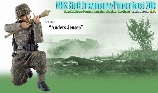 Anders Jensen (Fusilero), WSS StuG Tripulante w/Panzerfaust 30K, 11º División 