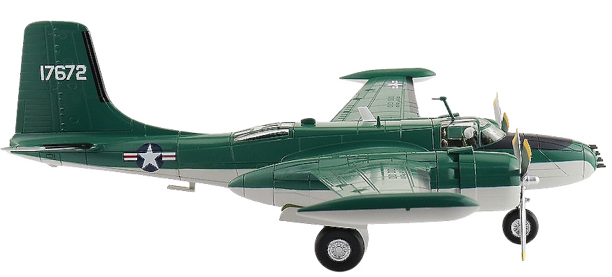 B-26K Contra Invasión, USAF, #64-17672 Prototipo, 1960s, 1:72, Hobby Master 