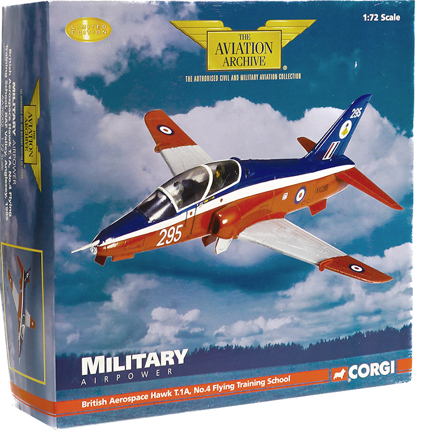 BAe Hawk T.Mk 1A, RAF No.4 FTS, XX295, Training School, Anglesey, 1995, 1:72, Corgi 