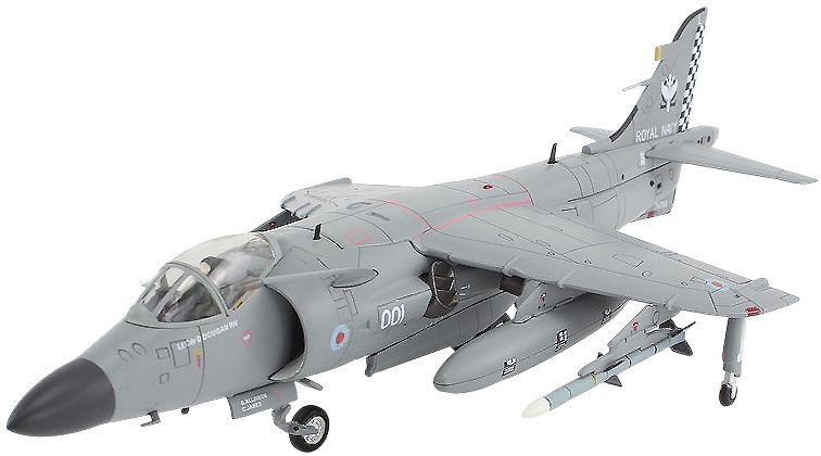 BAe Sea Harrier FA.Mk 2, RNFAA, ZH796, 2002, w/Sea Eagle Missiles, 1:72, Hobby Master 