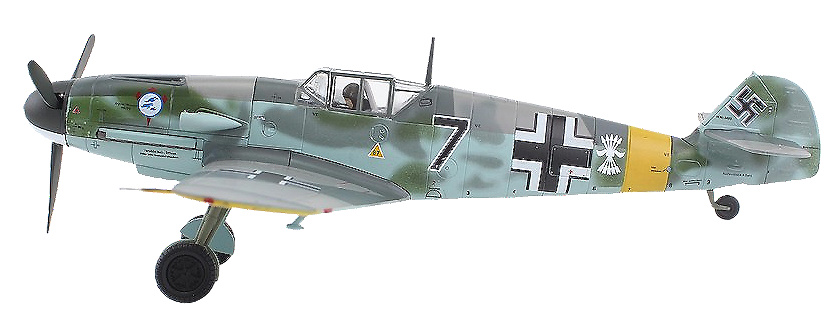 BF 109F-2, Cabo Mecánico Zaro, División Azul, Rusia, 1942, 1:48, Hobby Master 