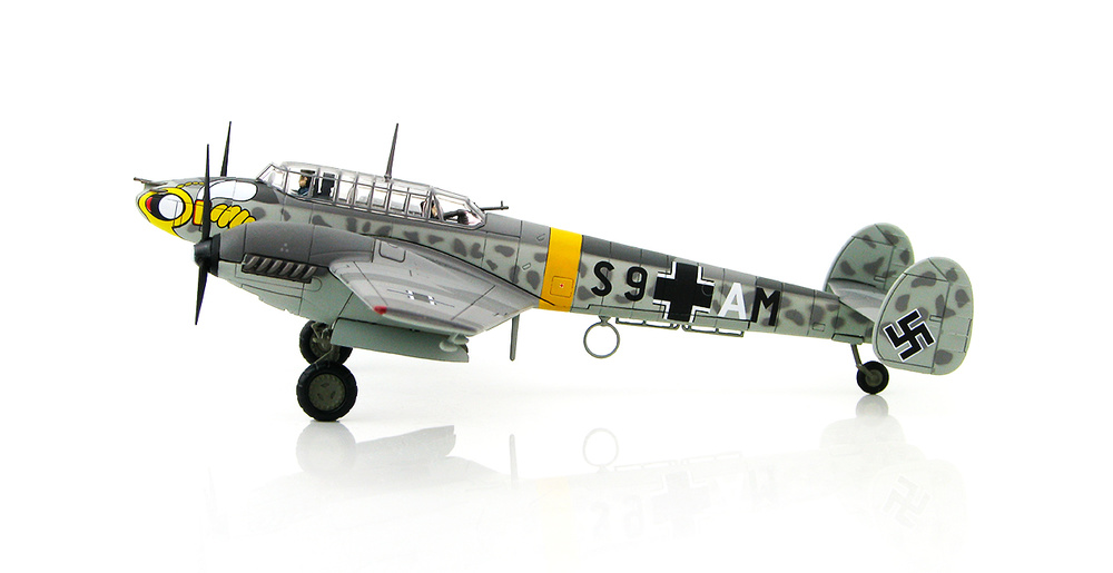 BF 110E S9+AM, 4. Staffel, ZG 1, Invierno, 1941/42, 1:72, Hobby Master 