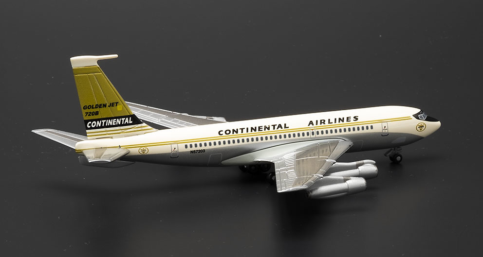 Boeing 720 Continental Airlines con sección de Hangar con 1:400, Dragon Wings 