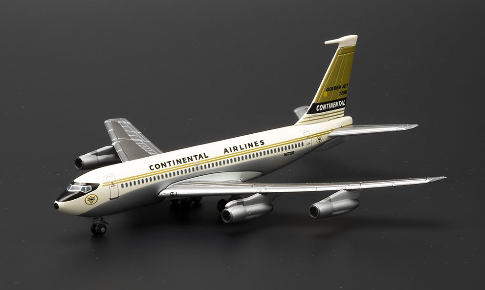 Boeing 720 Continental Airlines con sección de Hangar con 1:400, Dragon Wings 