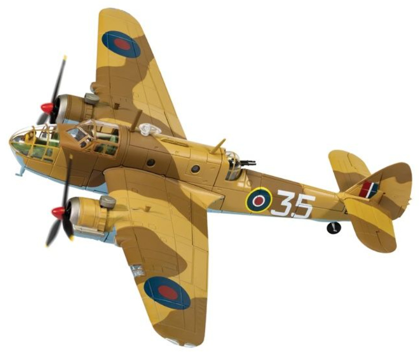 Bristol Beaufort Mk I, EK979, Unidad de control y conversión de la RAF en Oriente Medio, Egipto, 1944, 1:72, Corgi 