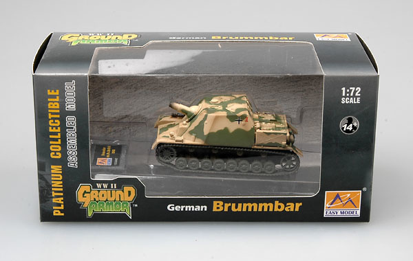 Brummbar stu.Pz.Abt216, 1943, 1:72, Easy Models 